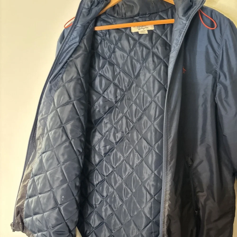 Penguin by Munsingwear Jacket Men's XL Blue Orange Full Zip Hooded